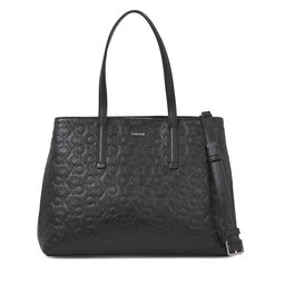 Calvin Klein Rankinė Calvin Klein Ck Must Tote Md-Emb Mono K60K611276 Ck Black BAX