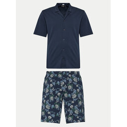 Hanro Hanro Pijama Night & Day 75137 Azul marino Relaxed Fit