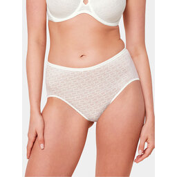 Triumph Triumph Klasične spodnje hlačke z visokim pasom Signature Sheer Maxi EX 10215936 Écru