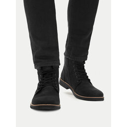 Rieker Schnürschuhe Rieker 33640-01 Schwarz
