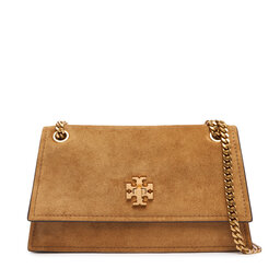 Tory Burch Сумка Tory Burch Kira Turnlock Suede Mini Bag 178150 Коричневий