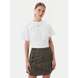 Alpha Industries Alpha Industries Marškinėliai Waisted 148070 Balta Regular Fit