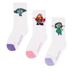 INSIDE OUT 2 Ponožky INSIDE OUT 2 ACCCS-SS25-337PIO(3-PACK) Biela