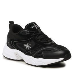 Calvin Klein Jeans Sneakersy Calvin Klein Jeans Retro Tennis Oversized Mesh YM0YM00636 Black/Overcast Grey 0GL