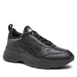 Puma Сникърси Puma Cassia Sl 385279 02 Black/Black/Puma Team Gold