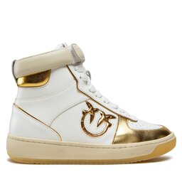 

Снікерcи Pinko Lorena Basket Hi Sneaker AI 22-23 BLKS1 1H214S A08S Bianco/Oro HZ1, Білий