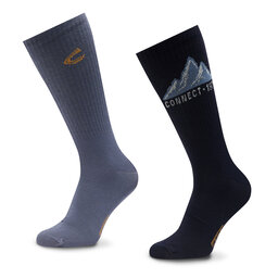 Camel Active 2 vīriešu augsto zeķu pāru komplekts Camel Active 6320 Night Blue 542