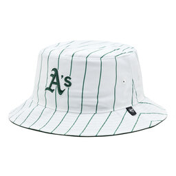 47 Brand Czapka z daszkiem 47 Brand MLB Oakland Athletics Pinstriped '47 BUCKET B-PINSD18PTF-DG Zielony
