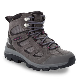 Jack Wolfskin Trekkingschuhe Jack Wolfskin Vojo 3 Texapore Mid W 4042472 Tarmac Grey / Pink
