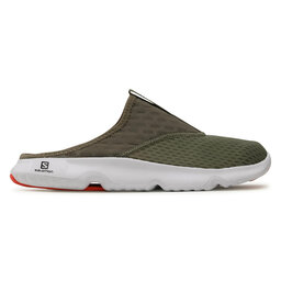 

Шльопанці Salomon Reelax Slide 5.0 412778 27 M0 Deep Lichen Green/White/Cherry Tomato, Зелений