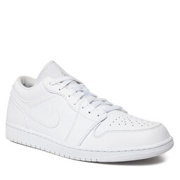 Nike Boty Nike Air Jordan 1 Low 553558 136 White/White/White