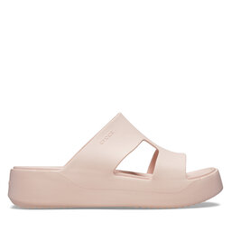 Crocs Şlapi Crocs Getaway Platform H-Strap 209409 Écru