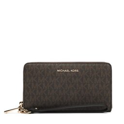 MICHAEL Michael Kors Stor damplånbok MICHAEL Michael Kors Jet Set 34F1GJ6E3B Brown/Blk