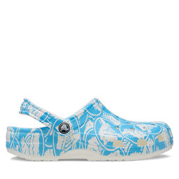 Crocs Şlapi Crocs Classic Duke Print Clog 210003 Albastru