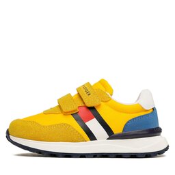 

Снікерcи Tommy Hilfiger Flag Low Cut Velcro Sneaker T1B9-32881-1587 S Yellow/Royal X045, Жовтий
