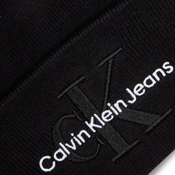 

Шапкa Calvin Klein Jeans Monologo Embro Beanie K60K611254 Black BDS, Чорний