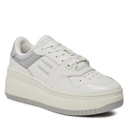 

Снікерcи Tommy Jeans Tjw Retro Basket Flatform Patent EN0EN02523 Ecru / Light Cast YBL, Écru