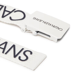 

Дитячий пояс Calvin Klein Jeans Canvas Logo Belt IU0IU00125 YBI, Білий