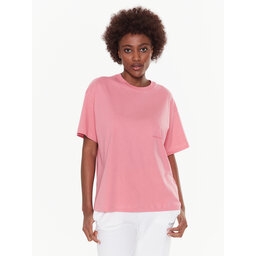 Trussardi Trussardi Póló Greyhound Backprint 56T00559 Rózsaszín Loose Fit