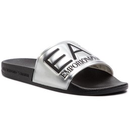 EA7 Emporio Armani Šlepetės EA7 Emporio Armani XCP001 XCC22 A854 Shiny Silver/Black