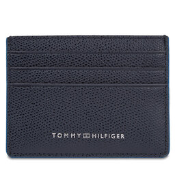 Tommy Hilfiger Etui pentru carduri Tommy Hilfiger Th Struc Leather Cc Holder AM0AM11606 Space Blue DW6