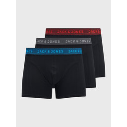 Jack&Jones Jack&Jones Σετ μποξεράκια 3 τμχ Waistband 12127816 Μαύρο