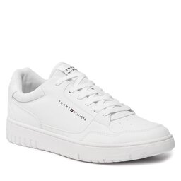 Tommy Hilfiger Снікерcи Tommy Hilfiger Th Basket Core Leather Ess FM0FM05040 White YBS