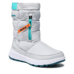 Columbia Schneeschuhe Columbia Paninaro Omni-Heat Pull On BL0118 Grey Ice/Bright Aqua