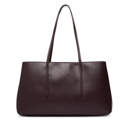 Calvin Klein Handtasche Calvin Klein Emblem Aop Medium Work Tote LV04F3786G Dunkelrot