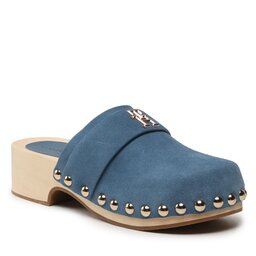 Tommy Hilfiger Šľapky Tommy Hilfiger Th Clog Suede FW0FW07171 Blue Coast DBX