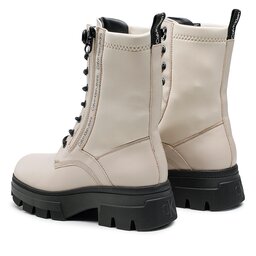 

Ботильйони Calvin Klein Jeans Chunky Combat Laceup Zip YW0YW00740 Eggshell ACF, Бежевий