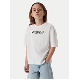 NAME IT NAME IT Marškinėliai Farra Wednesday 13240881 Balta Standard Fit