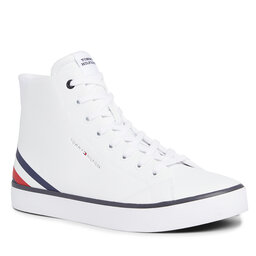 Tommy Hilfiger Tenisice Tommy Hilfiger Th Hi Vulc Core Lth FM0FM04816 White YBS