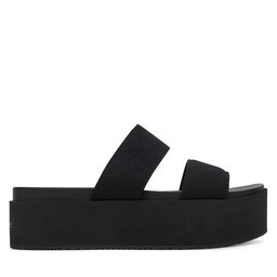 Calvin Klein Jeans Şlapi Calvin Klein Jeans Flatform Sandal Webbing In YW0YW01789 Negru