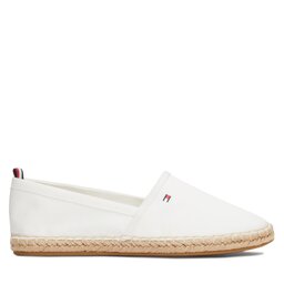 Tommy Hilfiger Espadrilles Tommy Hilfiger Basic Tommy Flat Espadrille FW0FW06497 Écru