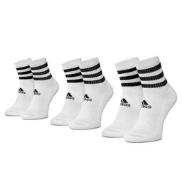adidas Комплект 3 чифта дълги чорапи мъжки adidas 3S Csh Crw3p DZ9346 White/White/White