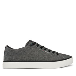 Tommy Hilfiger Sneakers aus Stoff Tommy Hilfiger Th Hi Vulc Core Low Chambray FM0FM05818 Grau