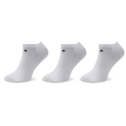 Converse 3 pares de calcetines cortos para hombre Converse E747W Blanco