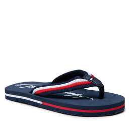 Tommy Hilfiger Japonke Tommy Hilfiger Logo Print Flip Flop T3B8-32265-0058 M Blue/Multicolor X051
