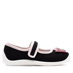 Nelli Blu Papuci de casă Nelli Blu BALERINKI MOTYL III Negru