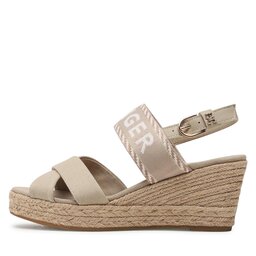 

Еспадрильї Tommy Hilfiger Seasonal Webbing Mid Wedge FW0FW07091 Sandalwood RBT, Бежевий