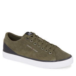 

Снікерcи Tommy Hilfiger Th Hi Vulc Core Low Suede FM0FM04817 Army Green RBN, Хакі