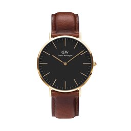 Daniel Wellington Zegarek Daniel Wellington Classic St Mawes DW00100543 Gold/Brown
