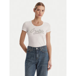 Guess Guess T-Shirt W6RI24 J1314 Weiß Regular Fit
