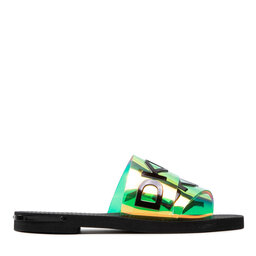 

Шльопанці DKNY K1163387 Gasoline Vinyl/Multi Mul, Зелений