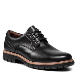 Clarks Félcipő Clarks Batcombe Hall 261275497 Black Leather