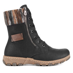 Rieker Botine Rieker Z0123-01 Negru