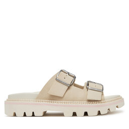 Tommy Jeans Чехли Tommy Jeans Double Strap Sandal Suede EN0EN02797 Екрю