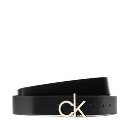 Calvin Klein Женский ремень Calvin Klein Re-Lock Logo Belt 30Mm K60K609000 Ck Black BAX