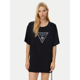 Guess Guess T-Shirt E4GI00 K68D2 Μαύρο Regular Fit